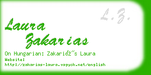 laura zakarias business card